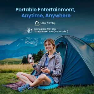 JMGO PicoPlay siêu nhẹ 0,73 kg với sạc dự phòng USB-C 65W